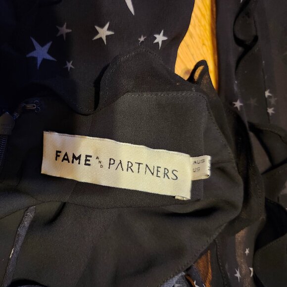 Fame and Partners Black Starry Backless Dress - Picture 2 of 3